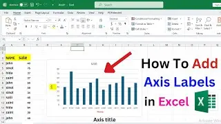 how to add axis title in excel | how to add axis labels in excel | excel tips and tricks