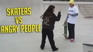 Skaters vs Angry People | Skateboarding Haters Compilation