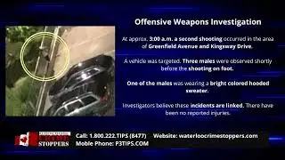 WRPS Investigating Two Shooting Incidents in Kitchener