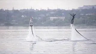 Потрясающее Флайборд шоу на свадьбу