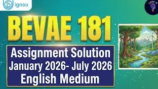 BEVAE 181 Assignment Solution | bevae 181 assignment solution in english
