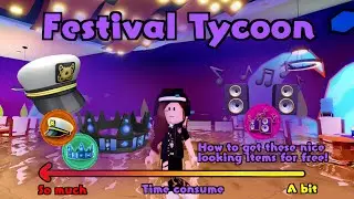FREE ACCESSORIES:How to get The Bass Boss, King of the Party & Party Captain Hat in Festival Tycoon!