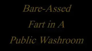 Bare-Assed Fart in A Public Washroom