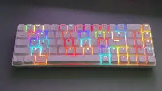 Ajazz AK692 White#keyboard #mechanicalkeyboard #wirelesskeyboard