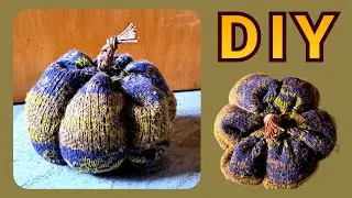 Kürbis aus Pullover basteln • DIY * Julebuergerfee