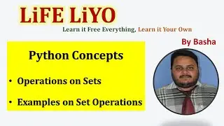 Operations on Sets || Set Operations in Python || #pythonprogramming  #pythonforbeginners
