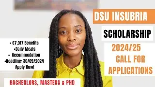 DSU INSUBRIA SCHOLARSHIP 2024/25 CALL FOR APPLICATIONS| €7,017 BENEFITS| SCHOLARSHIPS IN ITALY