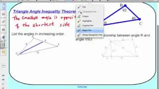Triangle Angle Inequality Theorem