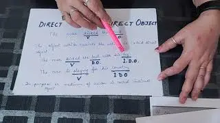 Verbs in English Grammar Direct and Indirect object Part 2 Class Seventh