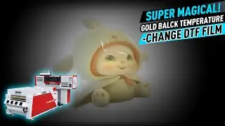 Super Magical! Gold Balck Temperature-change DTF Film