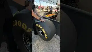 How big is an #NHRA Funny Car tire? #shorts