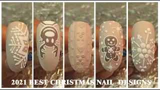 🎅🏻5 Best Christmas Nail Design Ideas 2021 #1 I Nails Design Tutorials