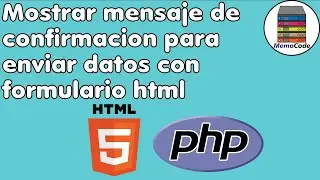 Como mostrar mensaje de confirmación antes de enviar datos de formulario HTML