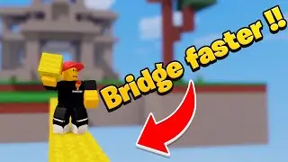 How to Bridge Fast in Bedwars Roblox !