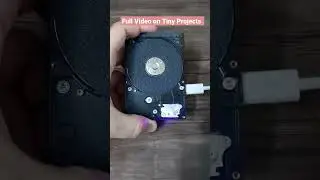 Build a portable cordless sander with just a broken laptop hard drive #diy #homemade
