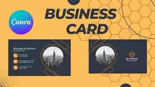 How To Create Business Cards On Canva || How To Make A Double Sided Card On Canva 