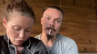 👉🥴Drunk Sergey Simonov groped his wife Ondatra🦦 right on stream!