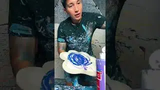 Making A Paw And Heart Spin Art