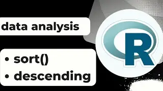 how to sort data in r with sort() function | sort data in descending order