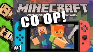 Let's Play Minecraft 2-Player SPLIT SCREEN Co-Op! (Nintendo Switch Edition) Part 1 | The Basement
