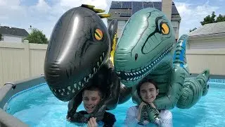 Giant JURASSIC WORLD Pool Floats!!