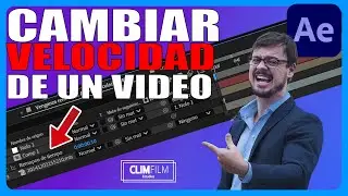 How to CHANGE the SPEED of a VIDEO in After Effects 2024 - Slow motion or fast motion effect