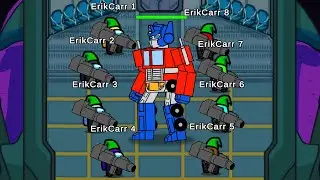 Among Us DERROTE O OPTIMUS PRIME (transformers)