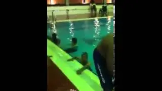 اول دورة سباحة خاصة للمعاقين