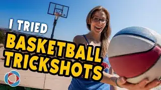 I tried BASKETBALL TRICKSHOTS • with Josh Horton!