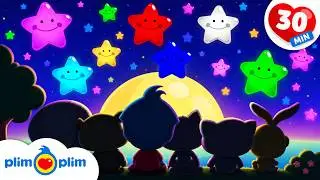 Twinkle Twinkle Little Stars ⭐ + More Bedtime Songs ♫ Plim Plim - The Kindness Hero