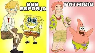 Así se Verían Los Personajes de Bob Esponja si Fueran Humanos