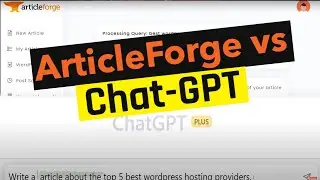 ArticleForge Review vs ChatGPT Comparison - Ai Article Generator Reviews