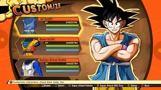 Dragon Ball Z Kakarot Clothing Customization....