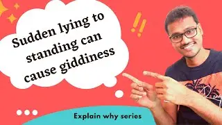Sudden lying to standing can cause giddiness. WHY??