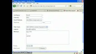 Creating a support ticket