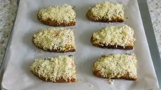 Быстрые Горячие Бутерброды с Сыром и Овощами в Духовке.