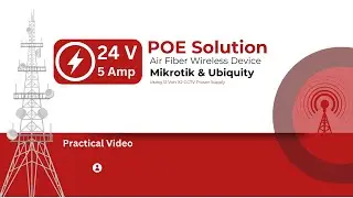 24 Volt POE for Wireless Mikrotik & Ubiquity Devices #internetprovider #airfiber