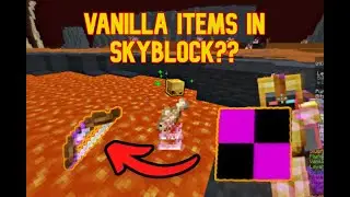 How To Get VANILLA Items In Skyblock!