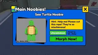 How To Get Sea Turtle Noobie In Find The Noobies Morphs Roblox | Sea Turtle Noobie Location