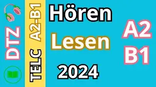 DTZ TELC  A2-B1 Hören & Lesen Modelltest 2024
