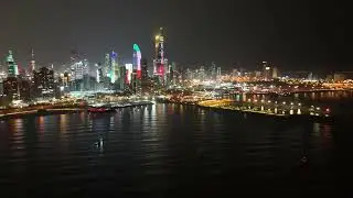 how does it like to fly over the see at night ?
