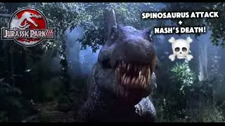 Spinosaurus Attack + Nash’s Death! Jurassic Park 3 Clip