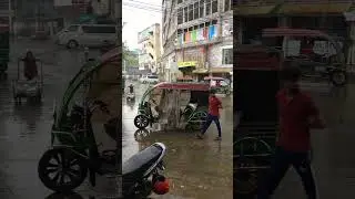 বৃষ্টিস্নাত খুলনা নিউ মার্কেট এলাকা #road #highway #travel