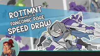 ROTTMNT Comic/Animation Timelapse (with VoiceOver!)