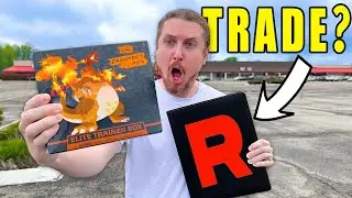 Trading a CHARIZARD Box for TEAM ROCKET Pokemon Cards!