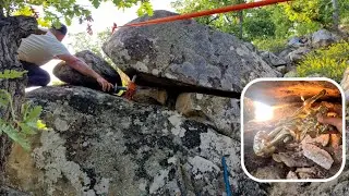 I Had a Hard Time Opening the Treasure Room Covered with a 7-8 Ton Rock Lid!!! Jack Help