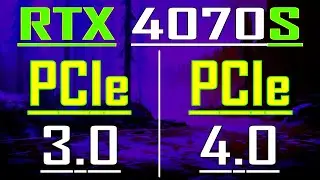 PCIe 3.0 vs PCIe 4.0 || RTX 4070 SUPER @ 12GB || PC GAMES TEST ||