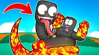 VIREI UMA COBRA NO ROBLOX PARA MORDER TODO MUNDO