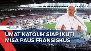 Jelang Misa Akbar Paus Fransiskus, Puluhan Ribu Umat Katolik Penuhi GBK Jakarta