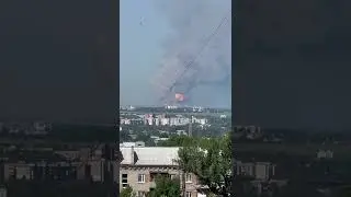HIMARS causes Massive explosion at Russian Ammo Depot in Zymohir'ya, Ukraine